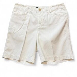 Lauren White Chino Shorts, Women's Size 12